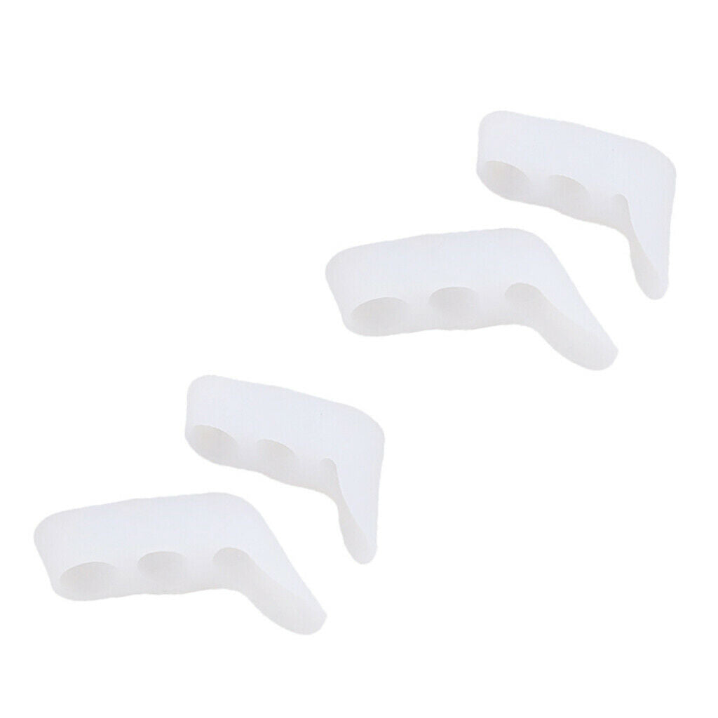 4pcs Pinky Toe Separators Stretcher Gel Separators, Toe Straightener Bunions for