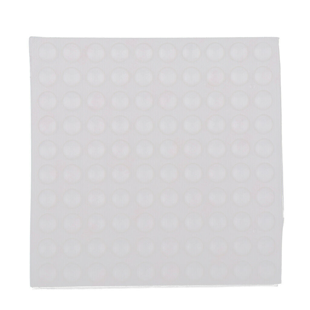 64Pcs 12mm Clear Door Knob Bumpers Stopper Self-Adhesive Bumpers Sticky Wall