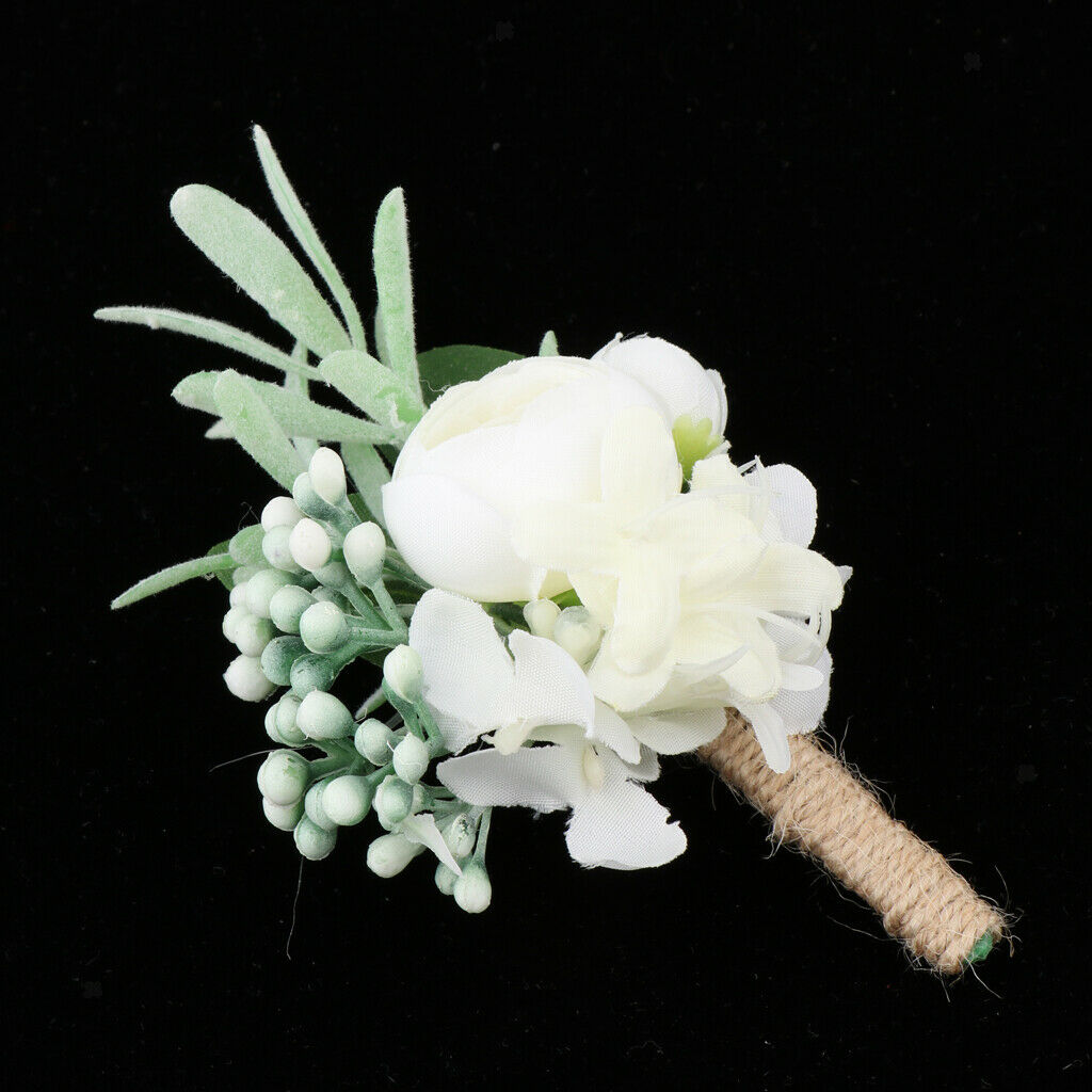 Wedding Artificial Corsage Bridal Groom Wedding Party Supplies C