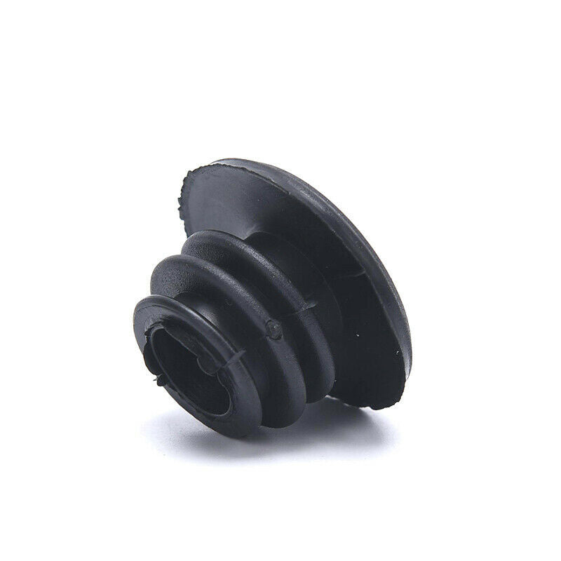 10pcs Bike Black Mini Rubber Grip Handlebar Bar End Plugs Stoppers CapsSJCA