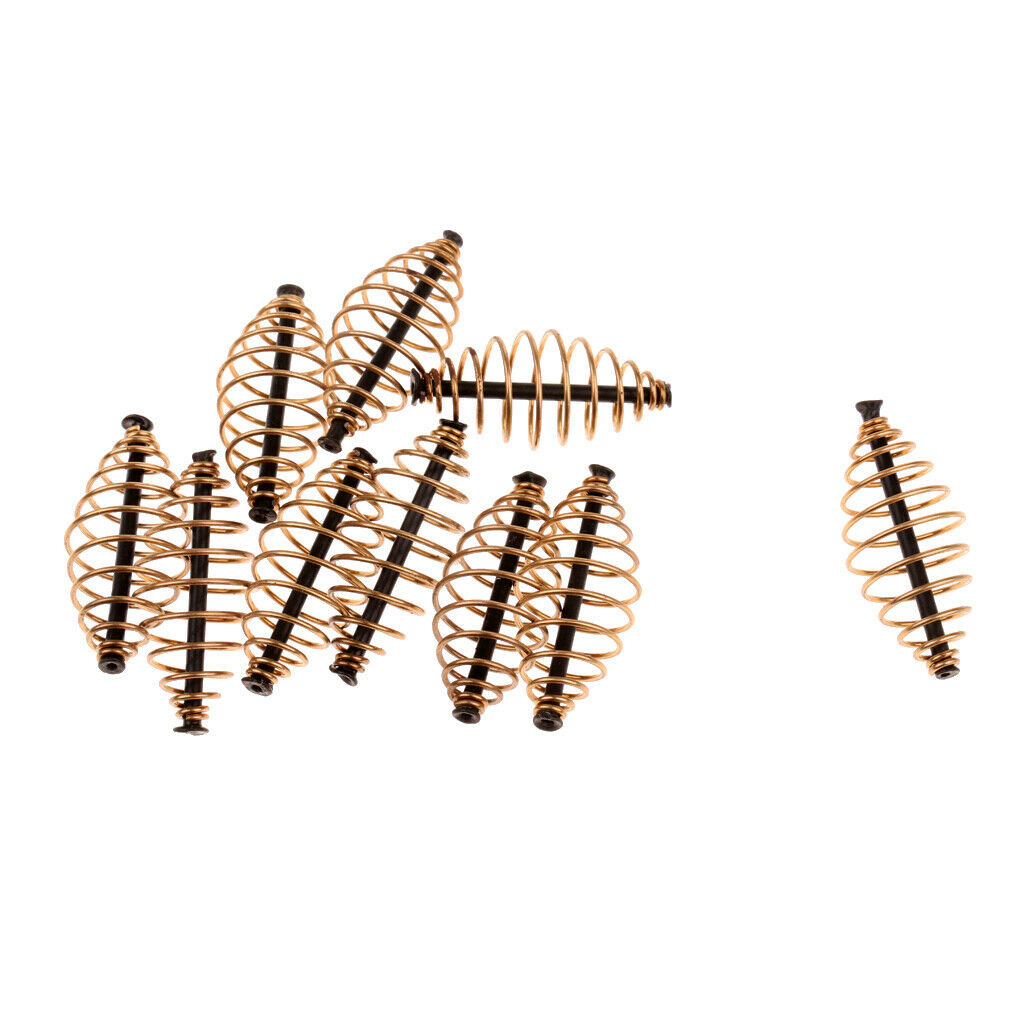 10pcs/Set 5cm   Method Feeder Coil Spring Fishing Feeder