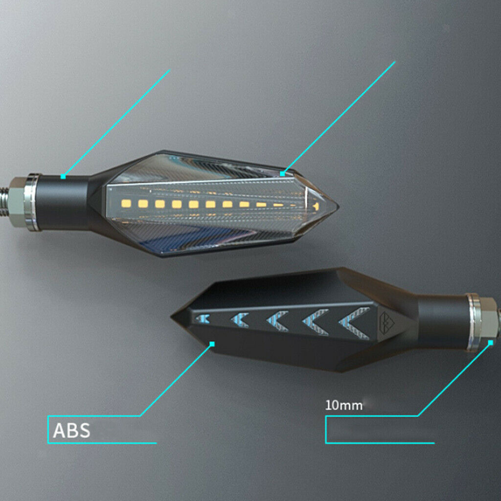 Daytime Running Lights LED High Brightness for Motorcycles ABS Plastic Blue