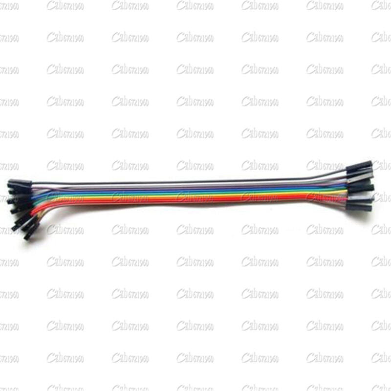 10PCS dupont Wire Cables 2.54mm 20cm 1P-1P Female to female for Arduino