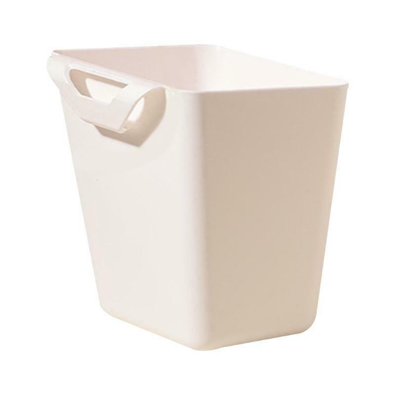 Storage Basket Plastic Back Hanging Bucket Portable Remote Control Organizer