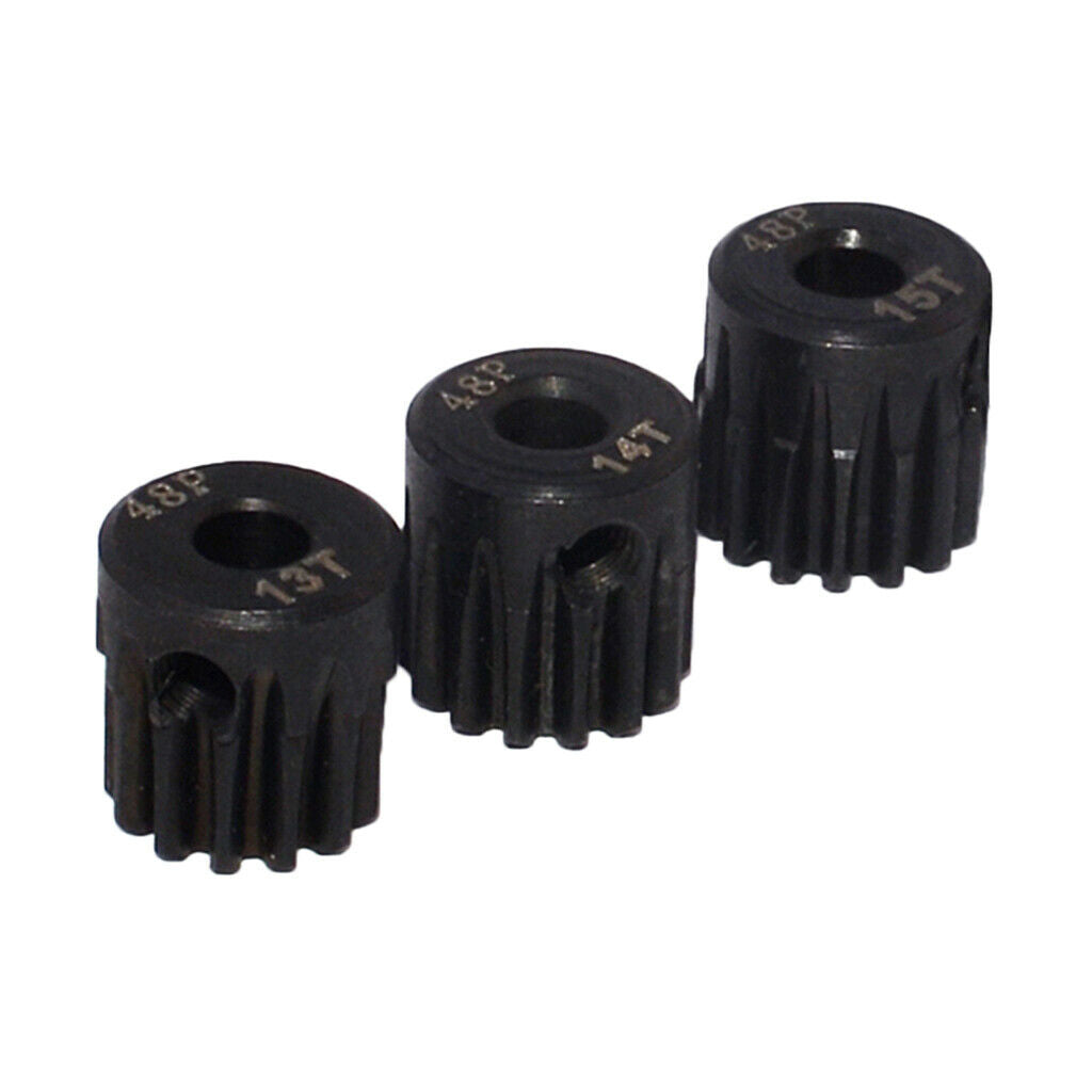 3pcs / Set 1:10 RC Car 48DP 13T-15T Tooth Sprocket for Motor