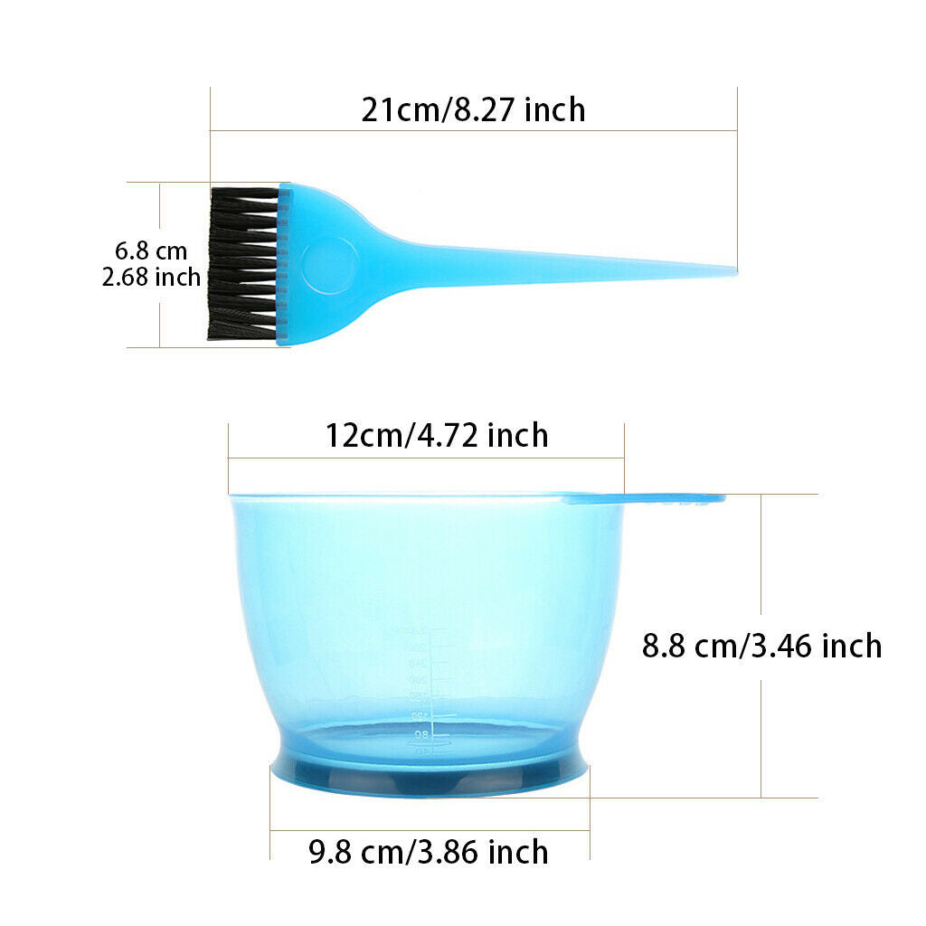 3pcs ABS Professional Hair Colouring Tinting Brush & Bowl Tool Dye Kit