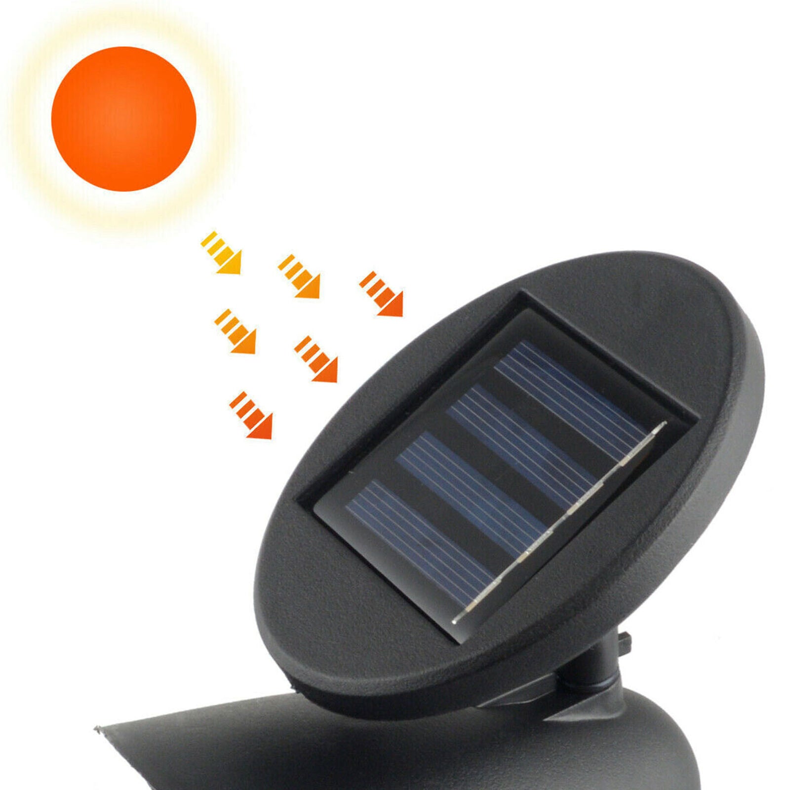 2pcs Solar 4 LED Spot Light Outdoor Garden Yard Landscape Flood Lamp Waterproof