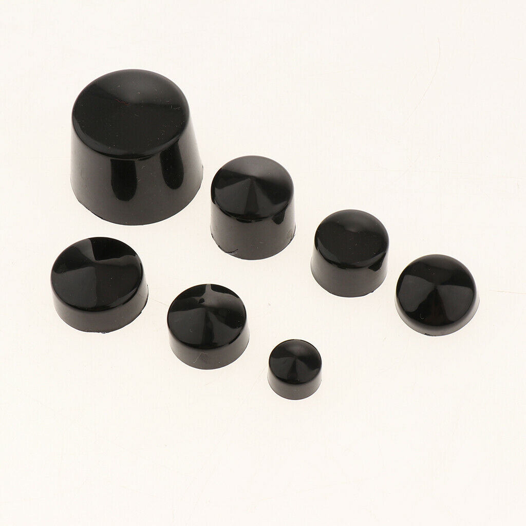 Black Motorcycle Nut Bolt  Cover, Protection Case Accessories For  Touring