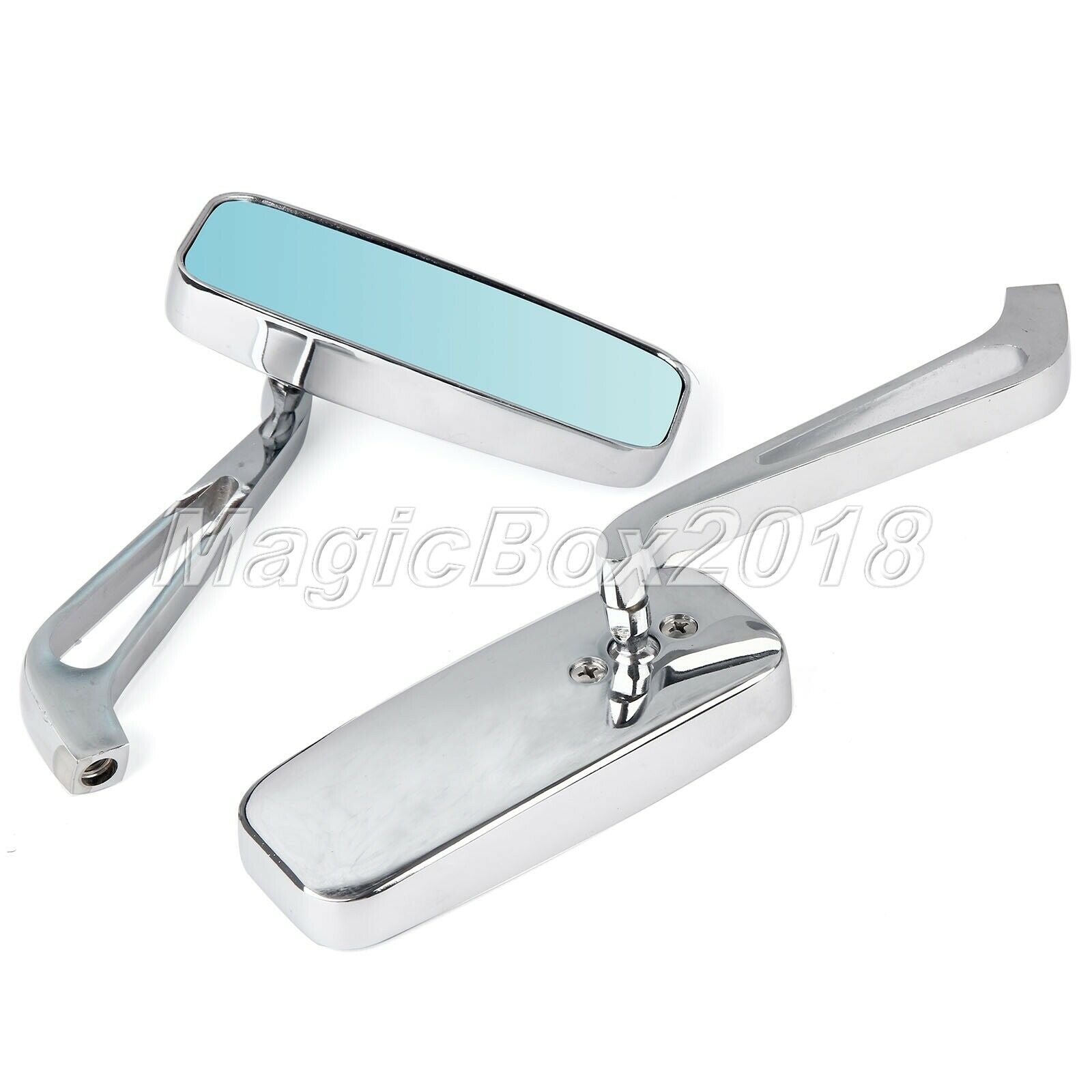 2x 8/10mm Motorcycle Rear View Rearview Side Mirrors for Ducati Monster 620 2004