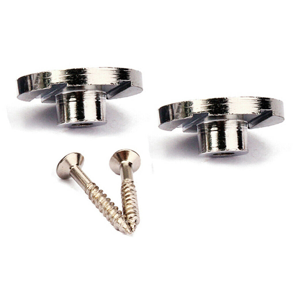 2x Steel Twine Shaft Guide Retainer with Screw Electric Bass Accessory