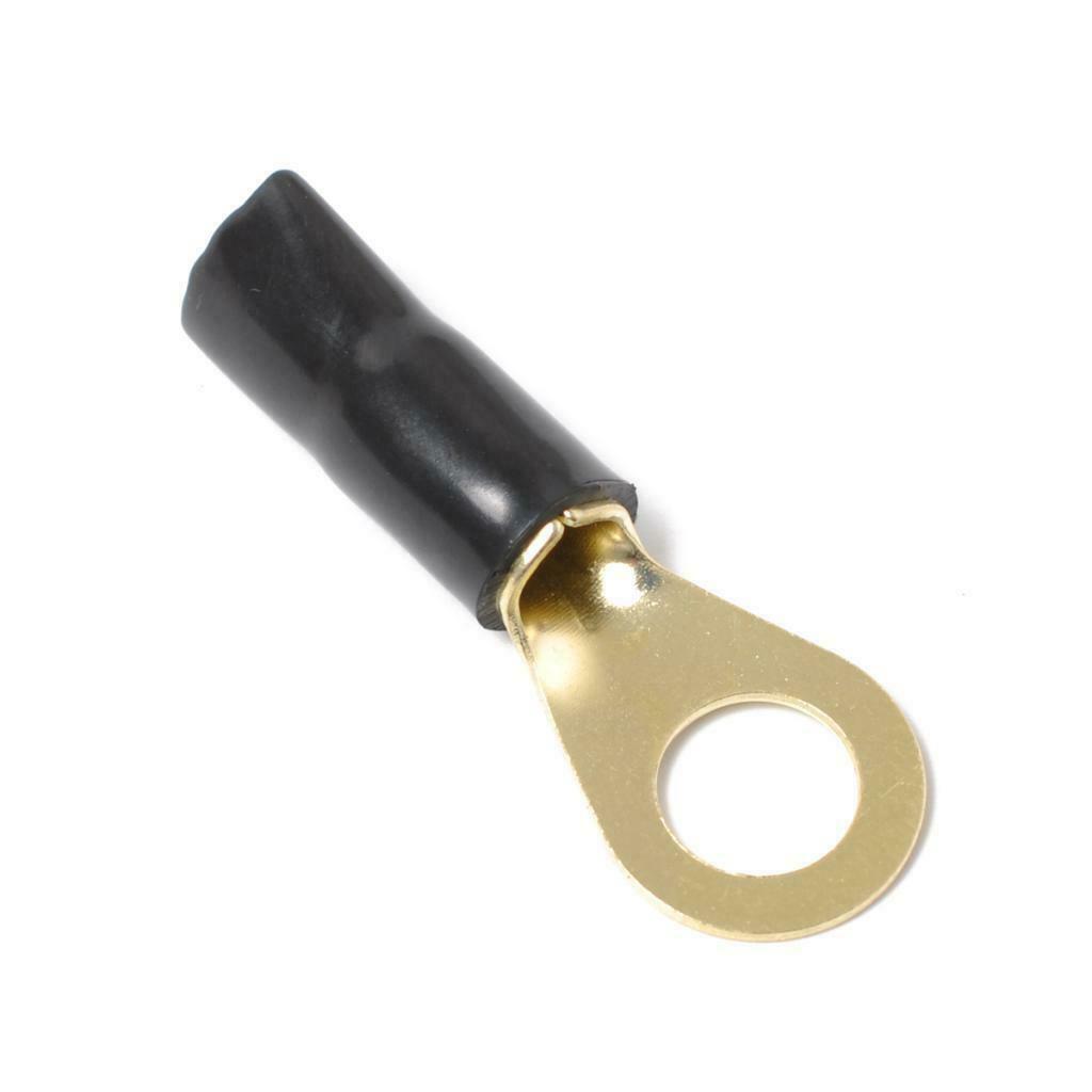 8 AWG Auto Audio Power Ground Cable Fork Clamp Brass, Universal Repair