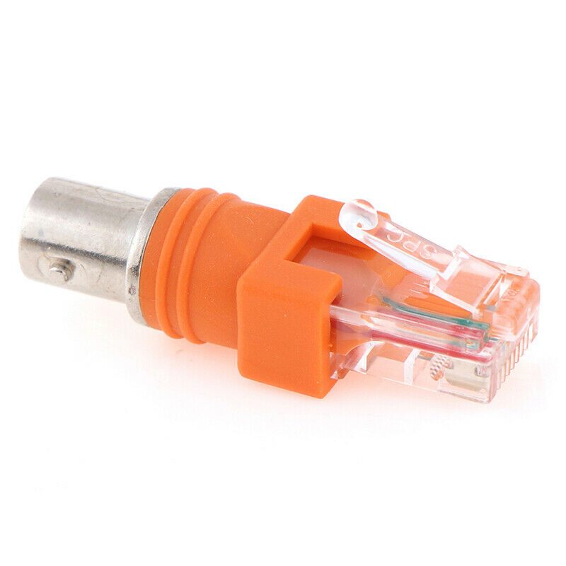 1pcs BNC Female to RJ45 Male Coaxial Coax Barrel Coupler Adap .l8