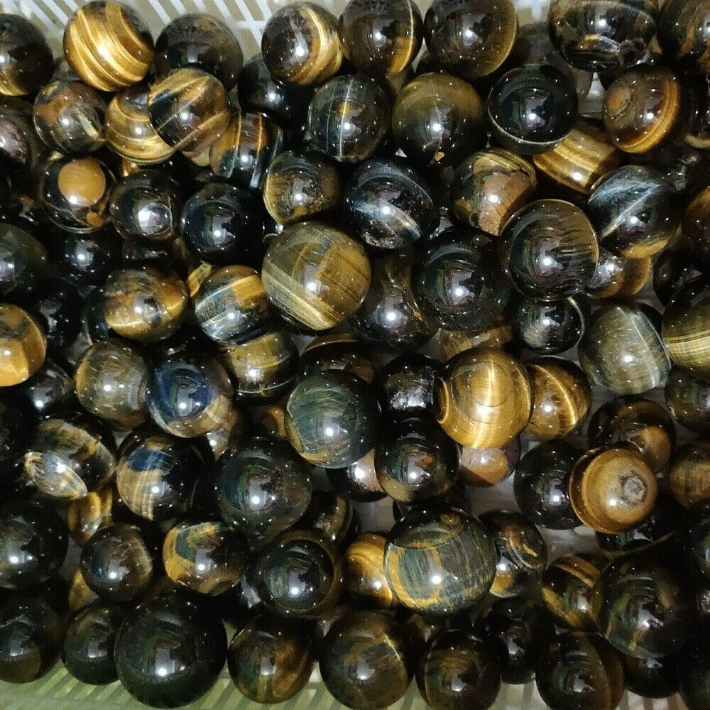 US. 100% Natural blue Tiger's eye jasper quartz Sphere crystal ball rock Healing