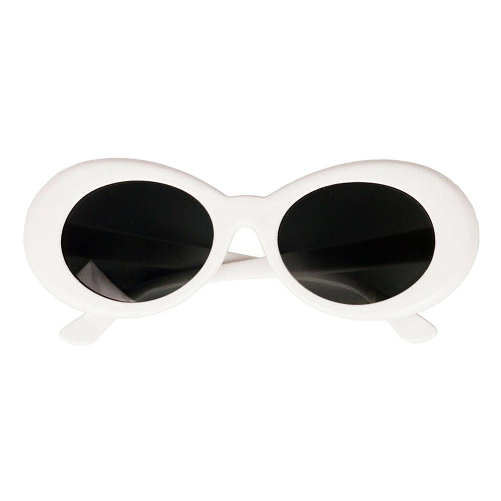 Inspired Clout Goggles Mod Round   Fashion Sunglasses White