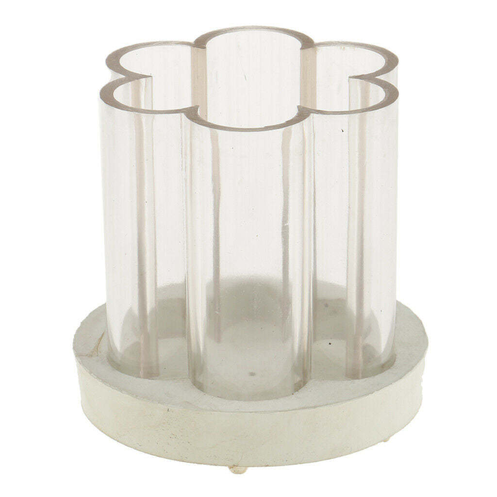 Flower Shape Clear Plastic Soap Candle Making Mould