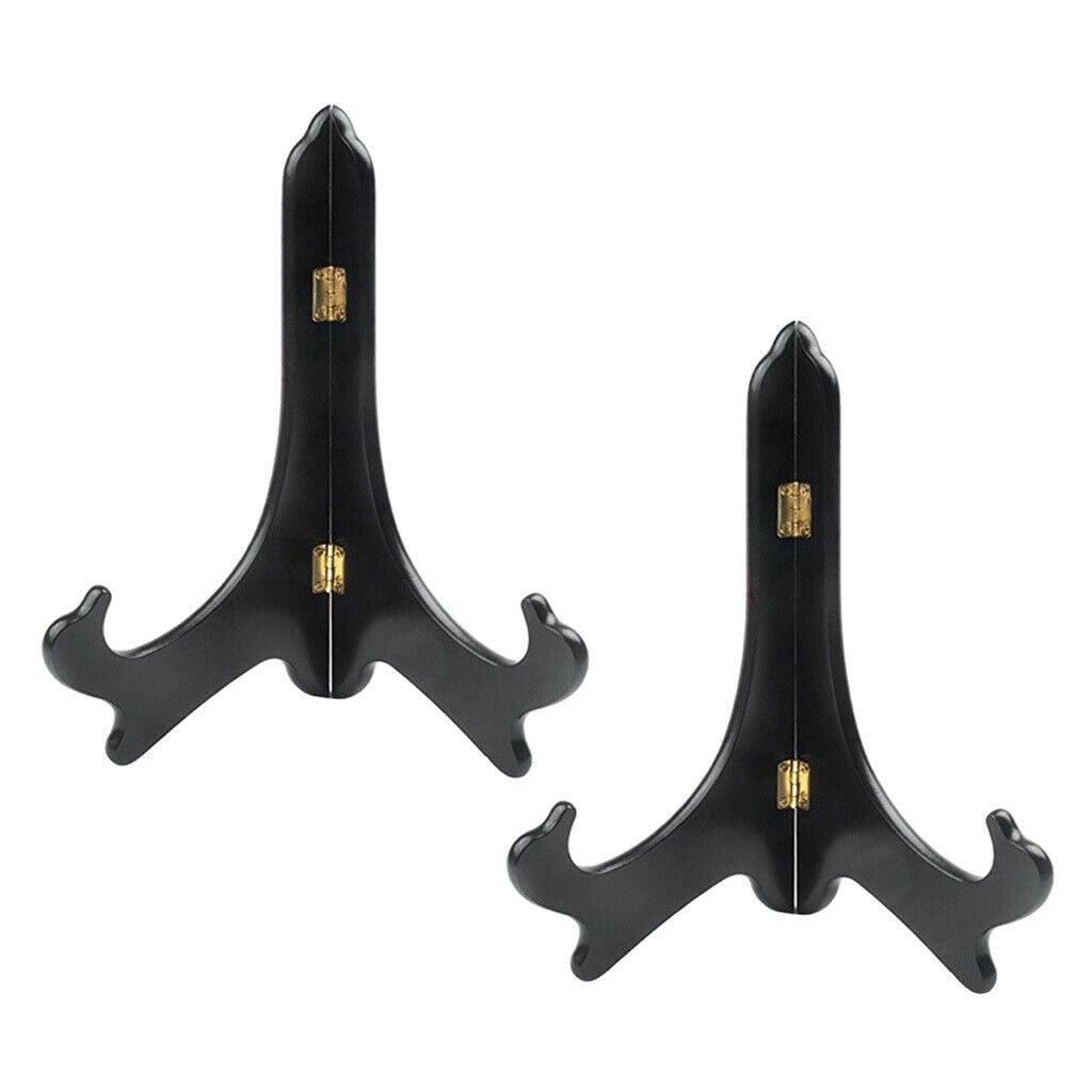 2x Foldable Dish Display Easel Stand Holder for Displaying Cookbooks Arts