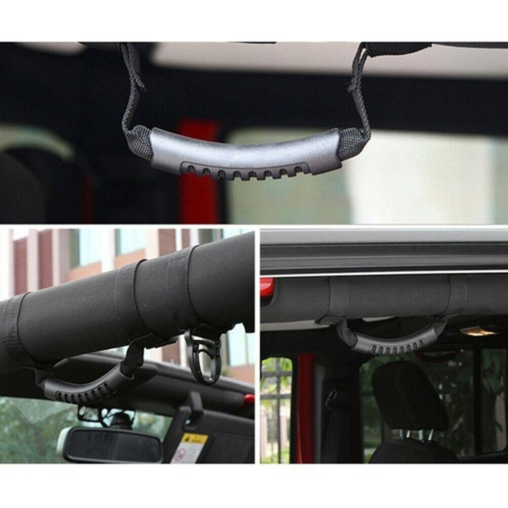 Roll Bar Grab Handles Grip Wide Handle For Wrangler JK JKU TJ Unlimited B.l8