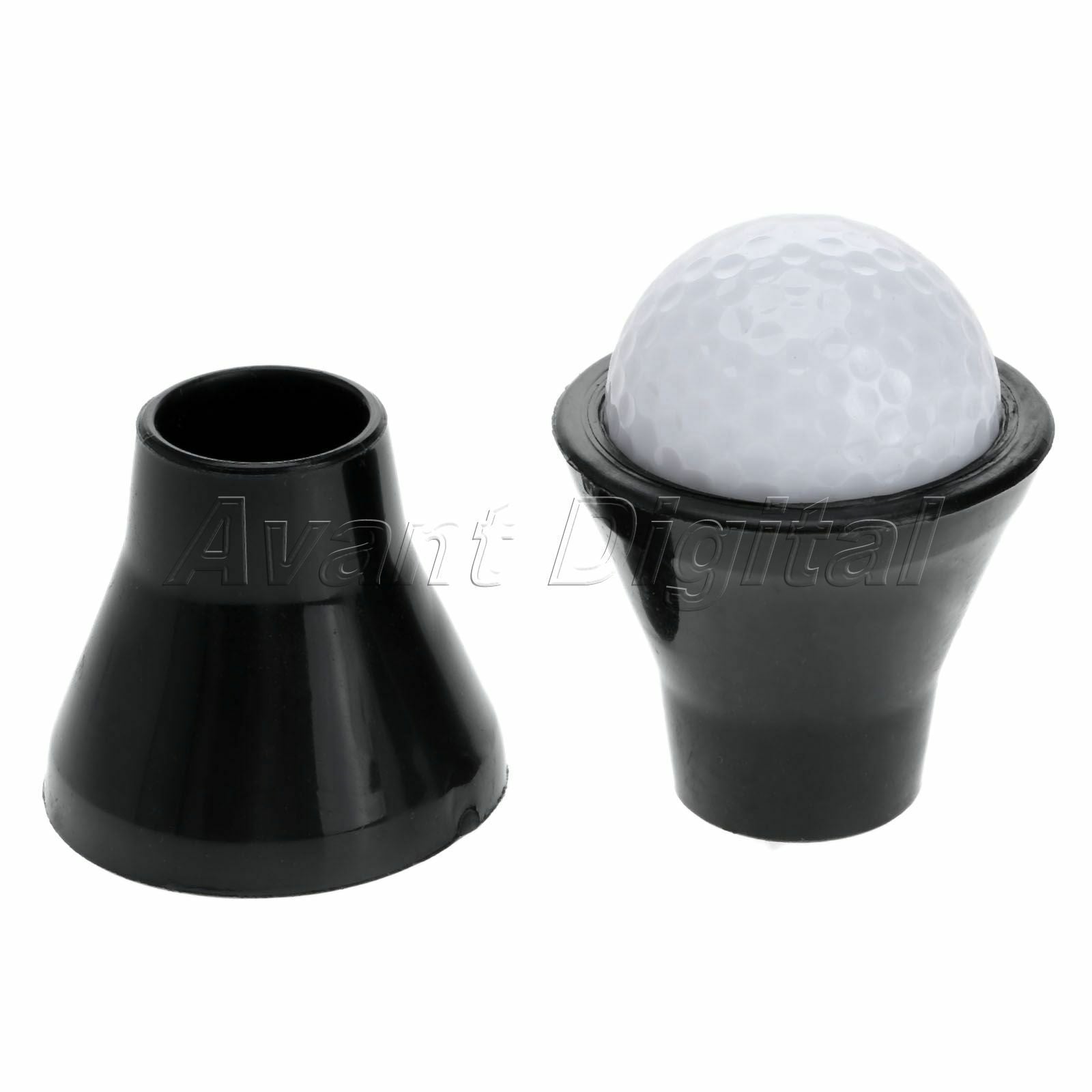 2 x Black Golf Putter Sucker Finger Ball Pickup Retriever Golf Training Aid Tool