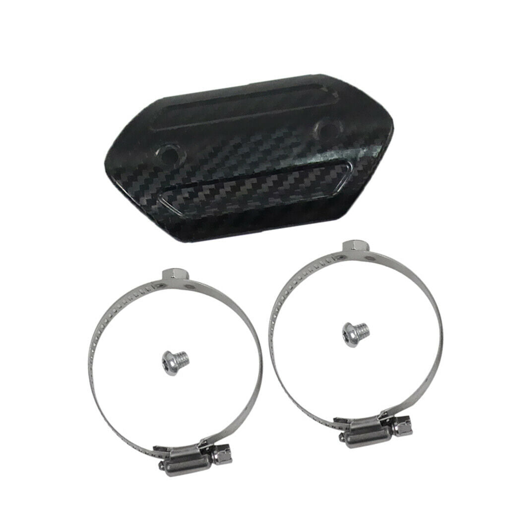 Motorcycle Exhaust Muffler Cover Carbon Fiber Protector Heat Shield