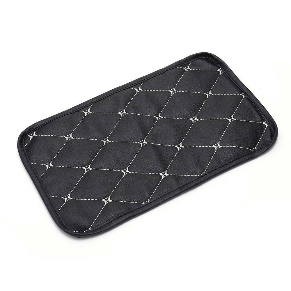US Car Leather Armrest Pad Cover Auto Center Console Box Cushion Mat Accessory