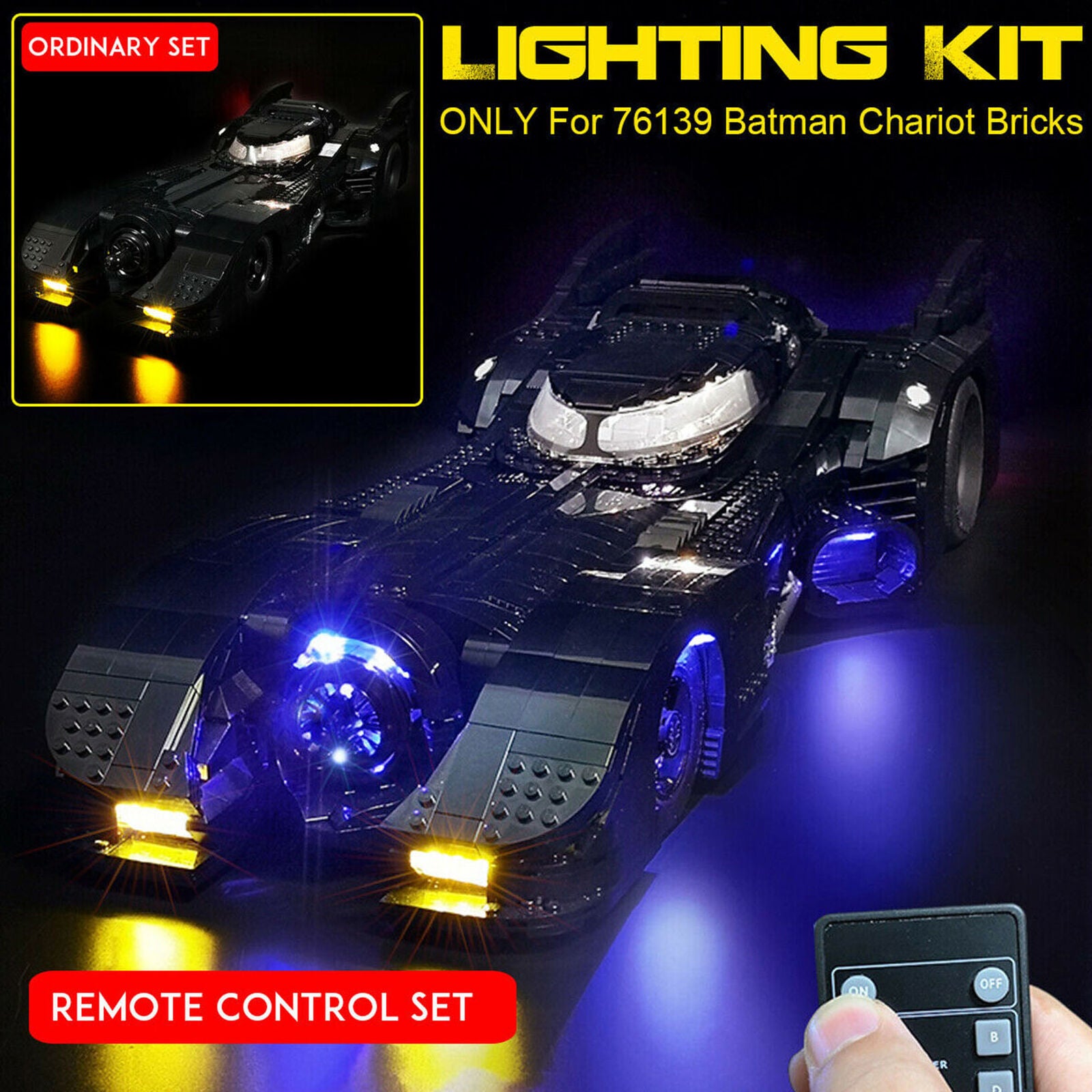 advanced version led Light Kit For LEGO 76139 1989 Batmobile car Super Heroes