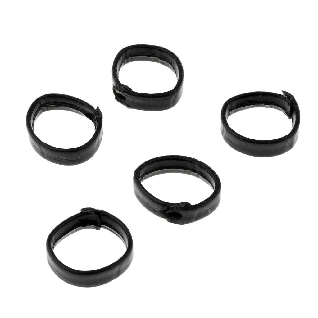 10x 22mm PU Leather Watch Band Watchband Clasp Ring Strap Loop Fastener