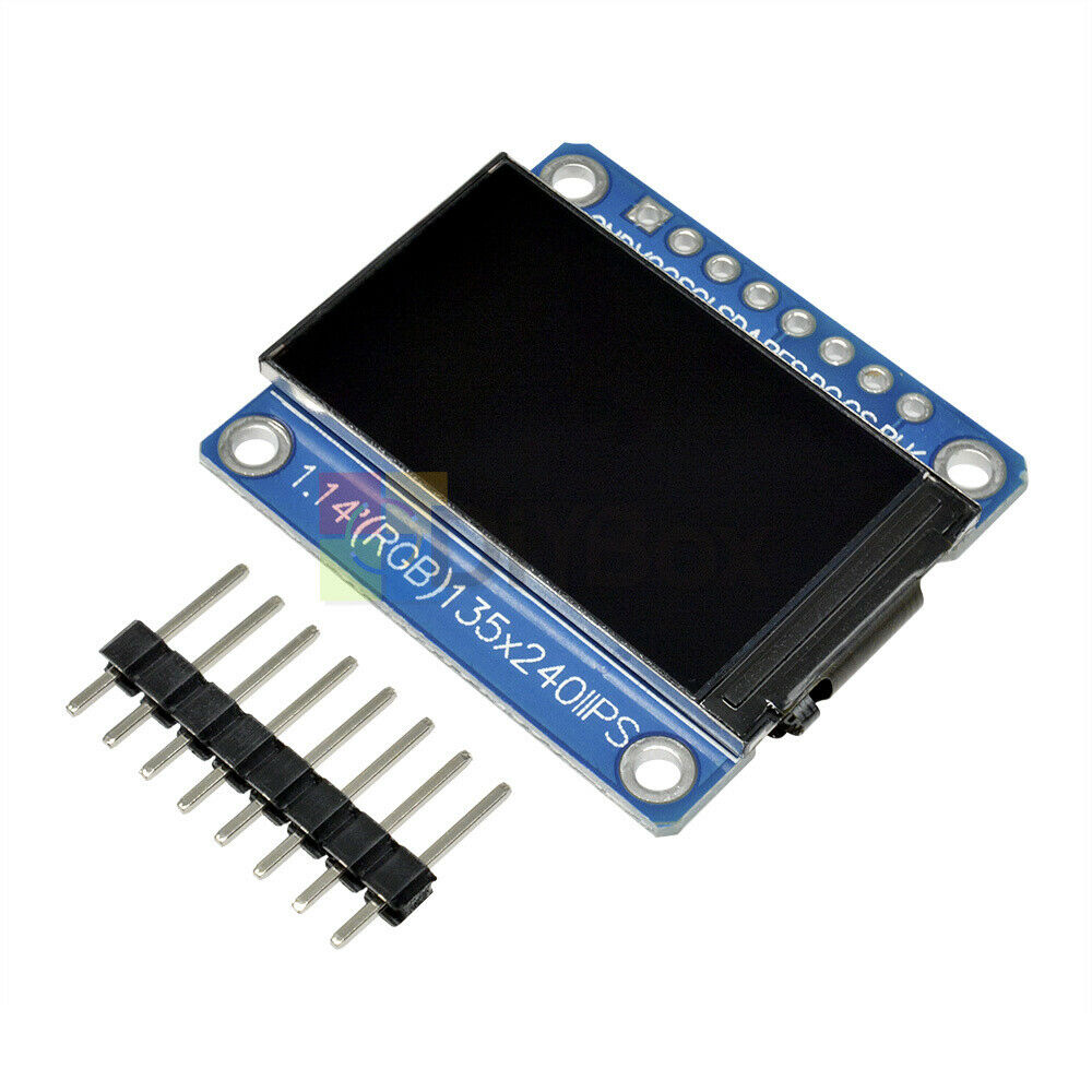 1.14 Inch Color IPS TFT LCD Display Screen Board for ST7789 8Pin 4 Wire SPI Port