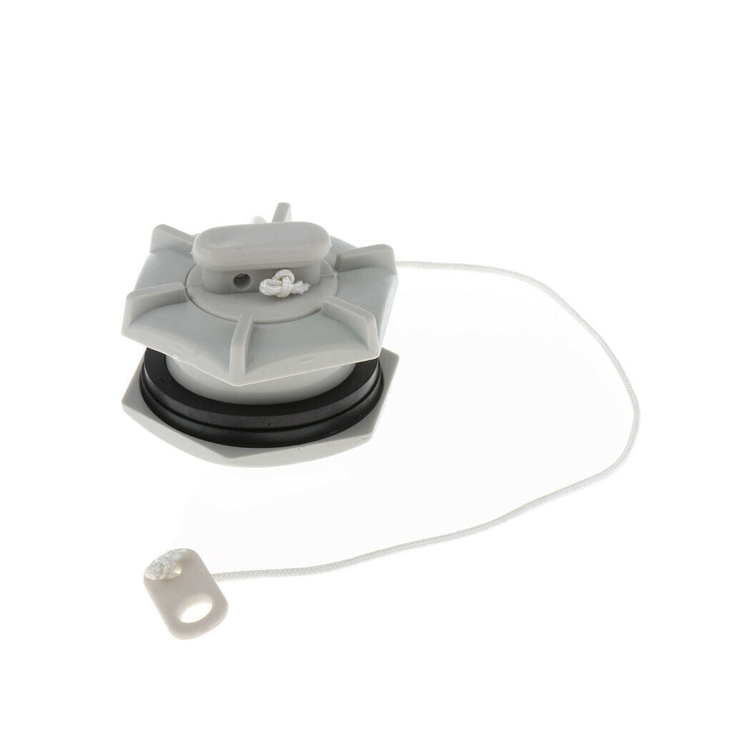 Universal Inflatable Boat Air Valve Adaptor Replacement with Pull Cord