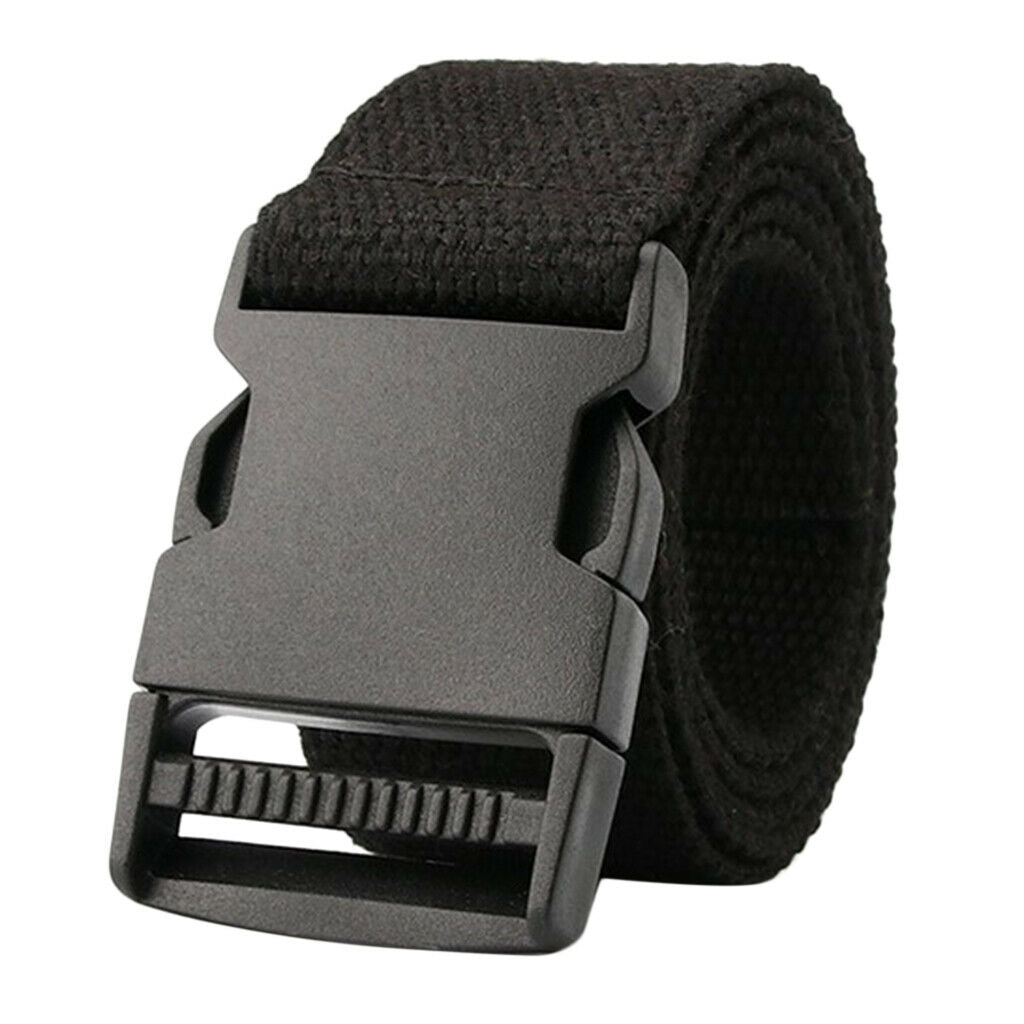 2 Pieces Unisex Canvas Webbing Belt Work Travel Long Web Belt Waistband