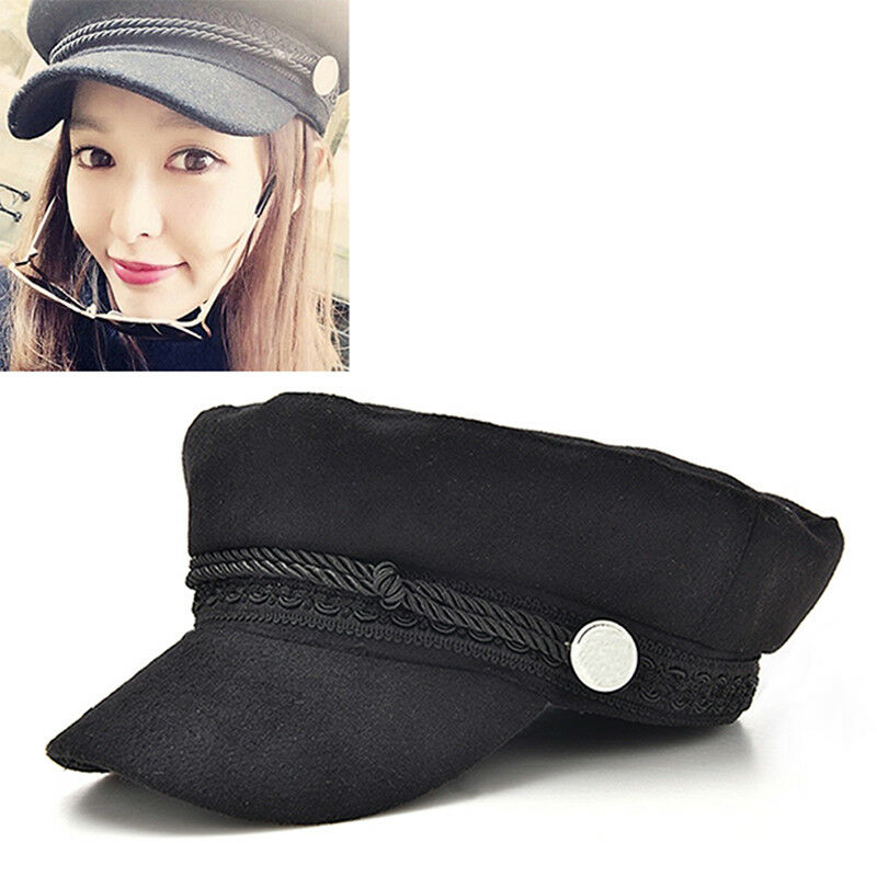 Ladies Womens Girls Wool Blend Baker Boy Peaked Cap Newsboy Hat Beret â„–`T pwL SJ