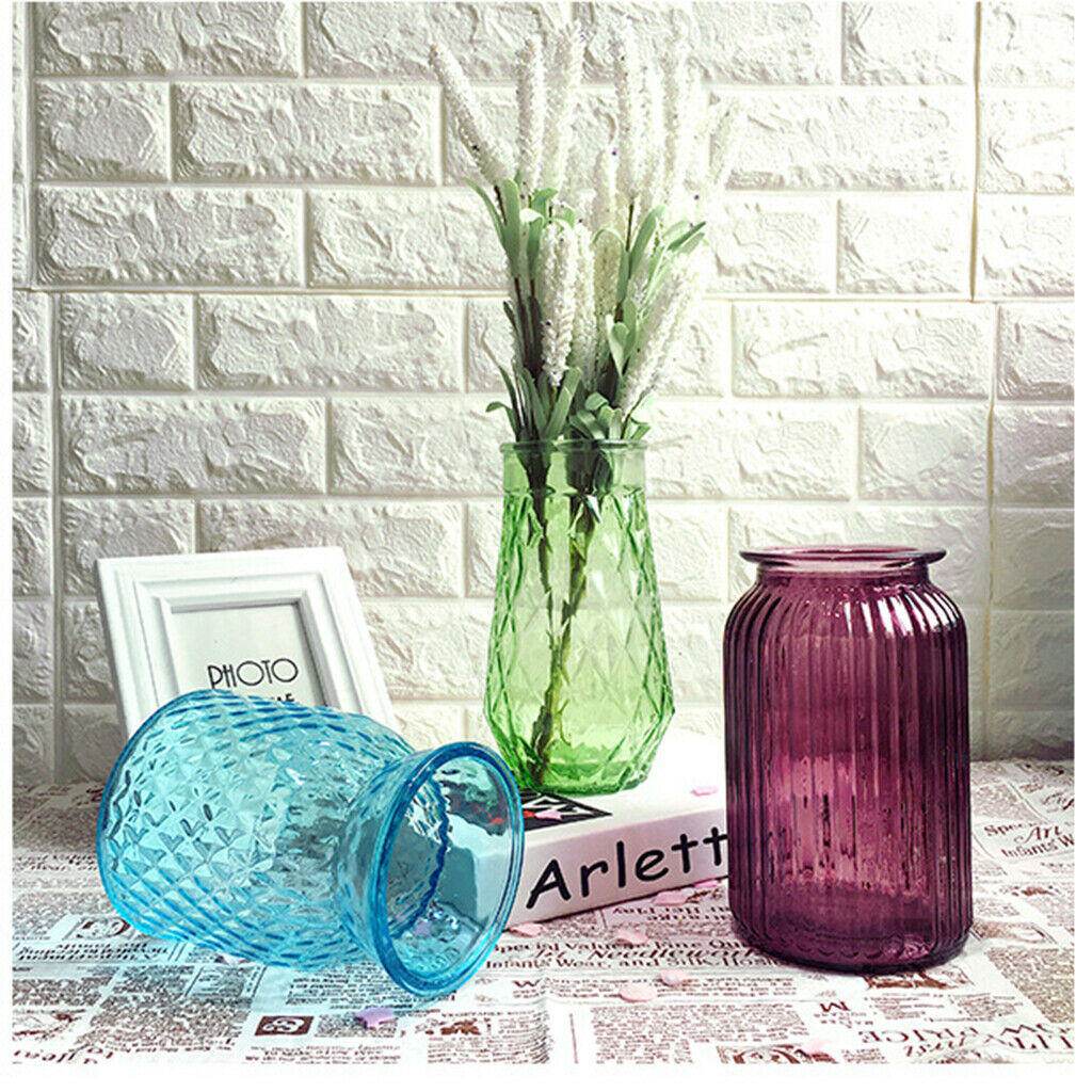 Glass Stand Plant Flower Vase Hydroponic Container Bottle Home Room Decor #3