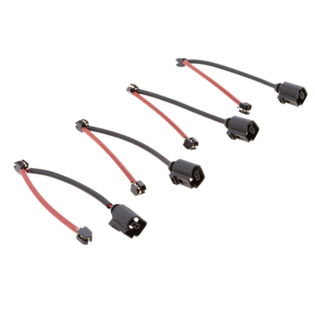 4 Pieces 7L0907637C Brake Pad Wear Sensor Front+Rear Kits For Audi Q7 VW Touareg