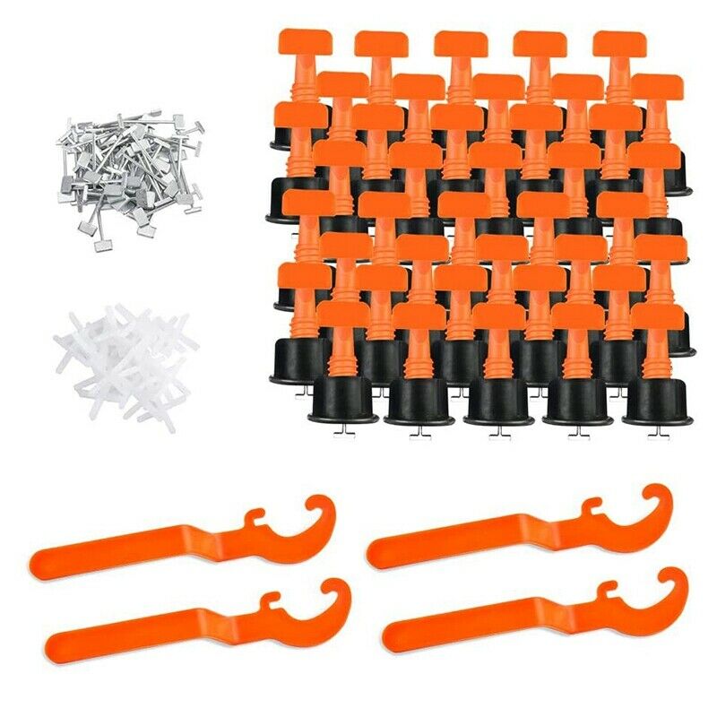704 Pcs Tile Leveling System Kit Flat Ceramic Floor Wall Construction Tools ReA6