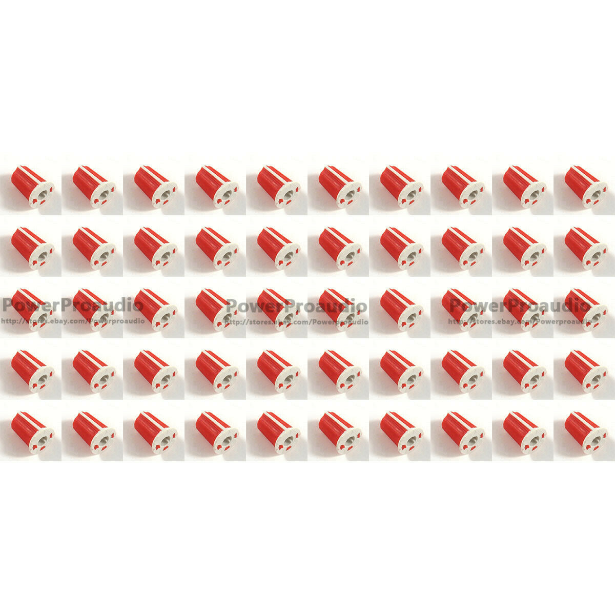 50 X Red EQ Rotary Knob - DAA1176 DAA1305  For Pioneer DJM800 900 2000 NXS
