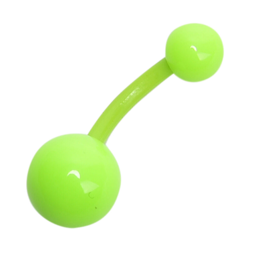 12pcs Flexible Navel Bar Barbell Rings Mixed Belly Button Piercing BodyJ Tt