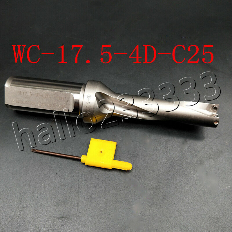 1PCS WPD 175-C25-4D 17.5mm U drill indexable drill For WCMT030208-FN CNC inserts