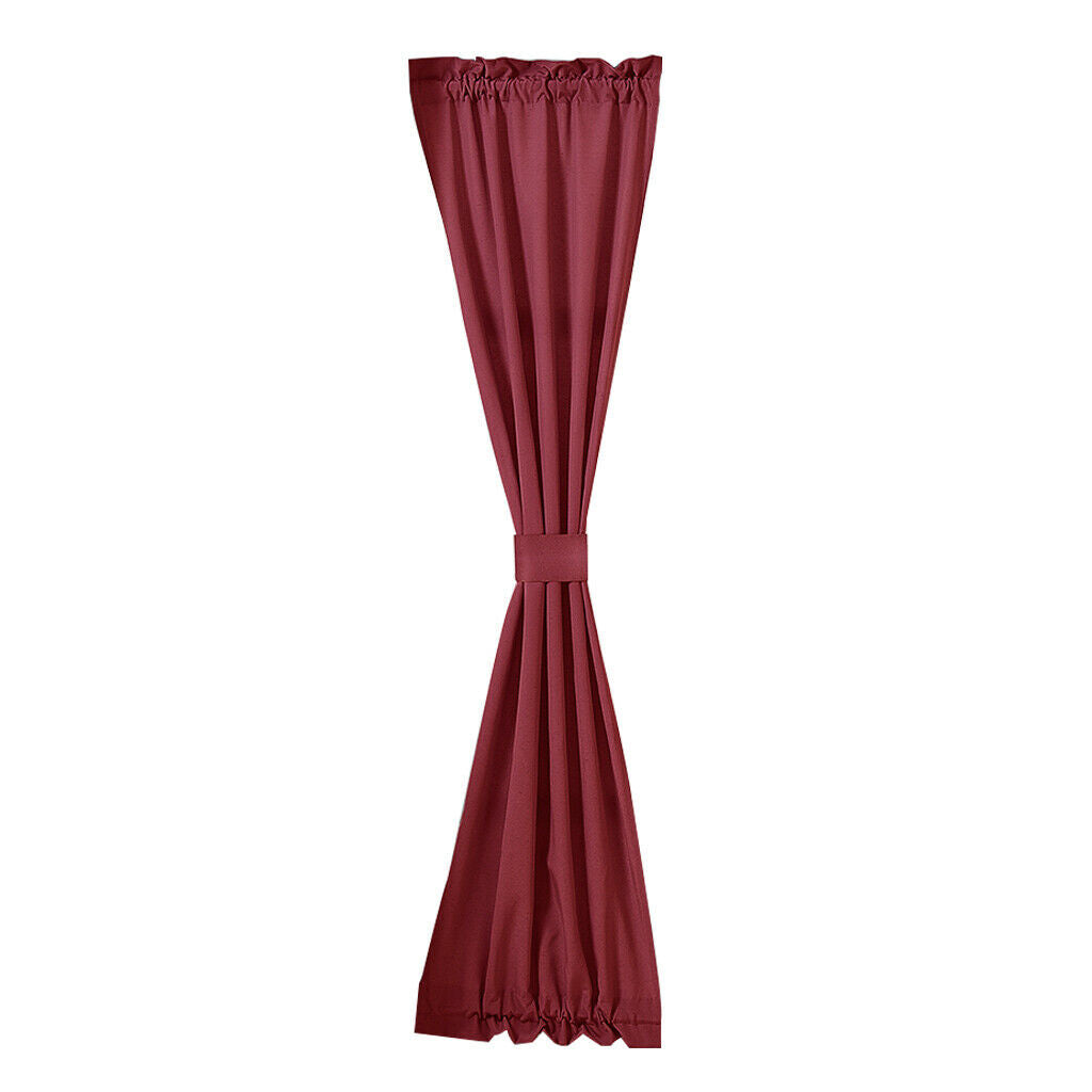 Living Room Kitchen Door Window Curtain Valance Drape Wine Red - 64x183cm