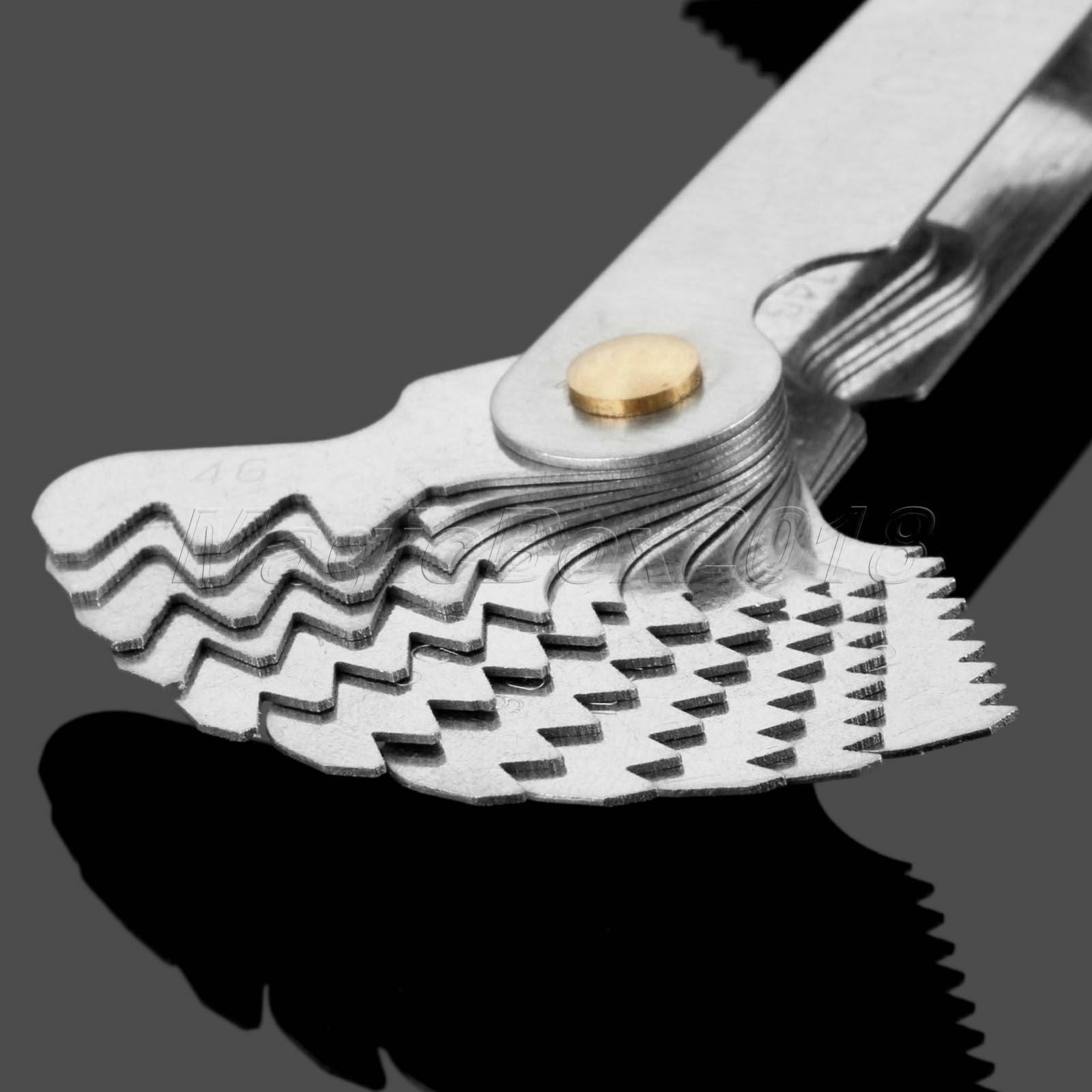 Hot 28 Blades Screw Thread Gauge Degree 55 Imperial Tap Pitch Inspection Tool