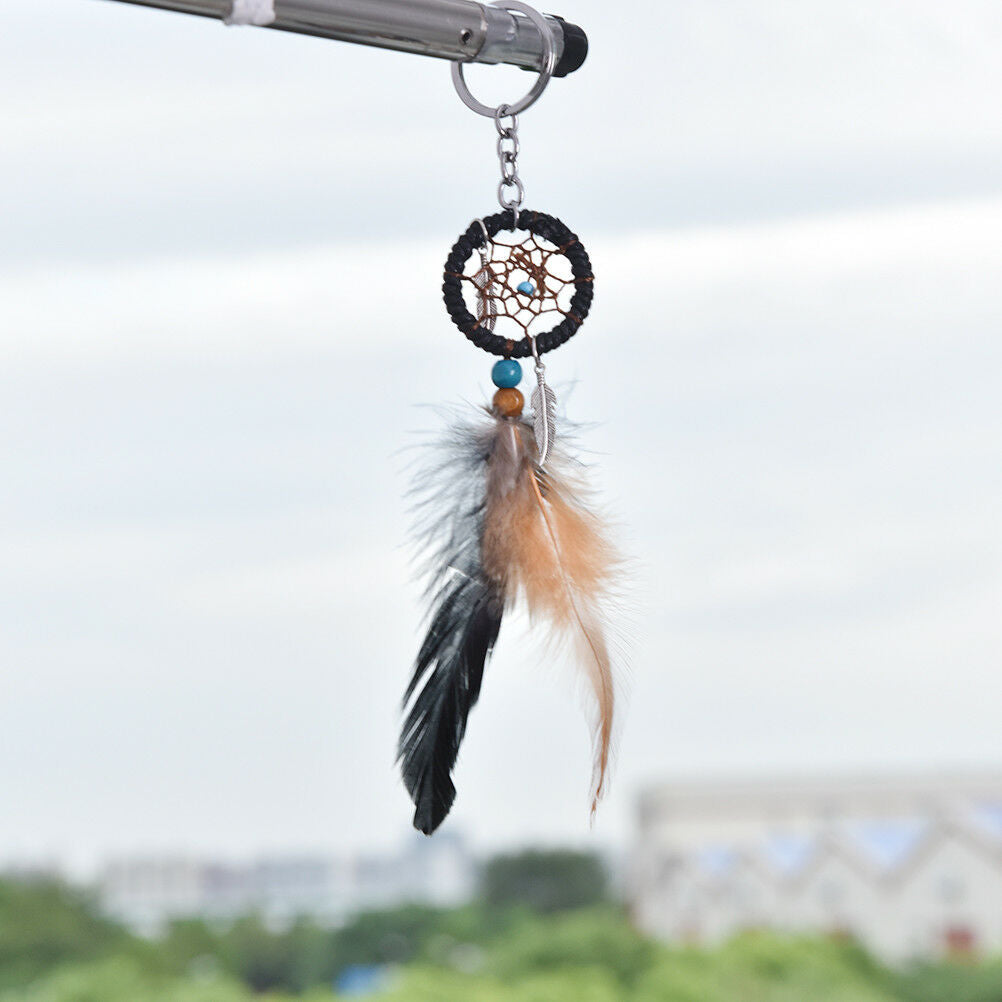 Small Crafts Dream Catcher With Feathers Wall Hanging Decoration.l8