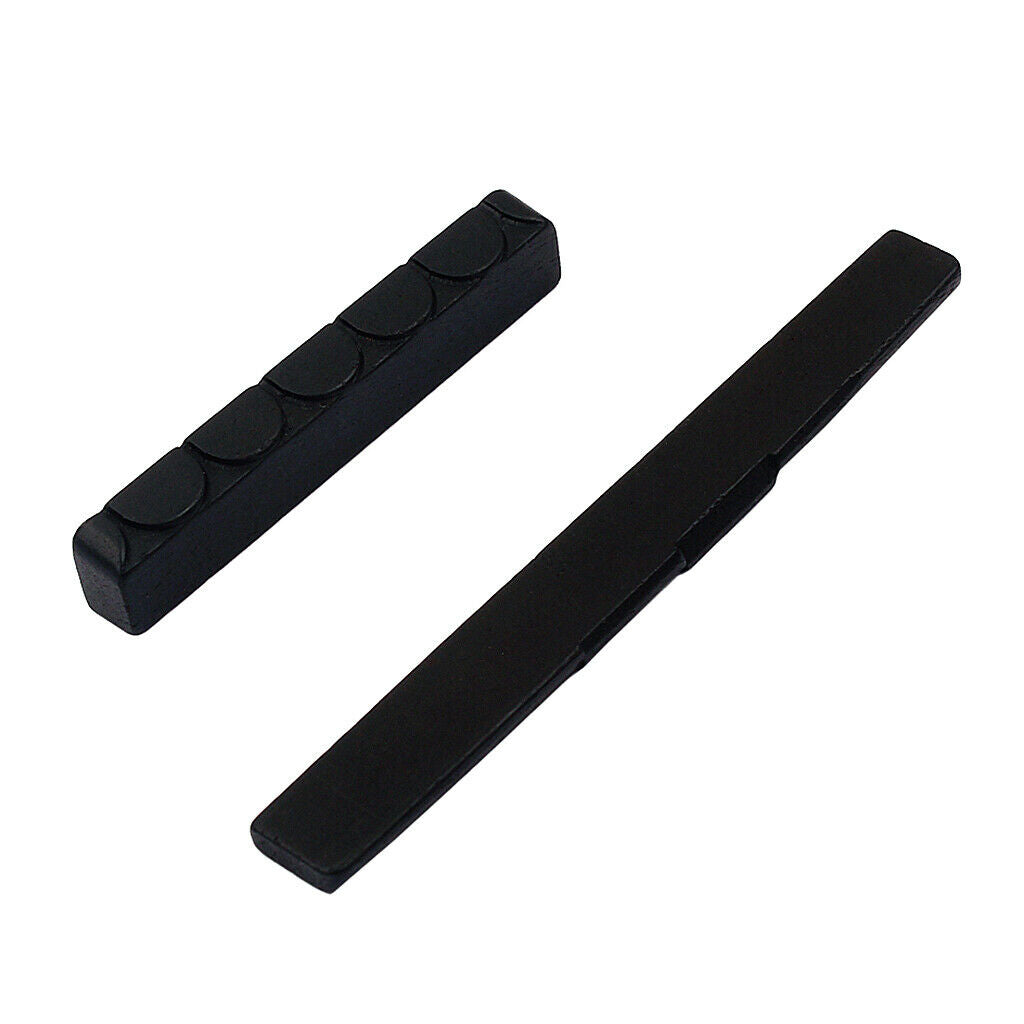 1 set of ebony saddles for classical guitar parts