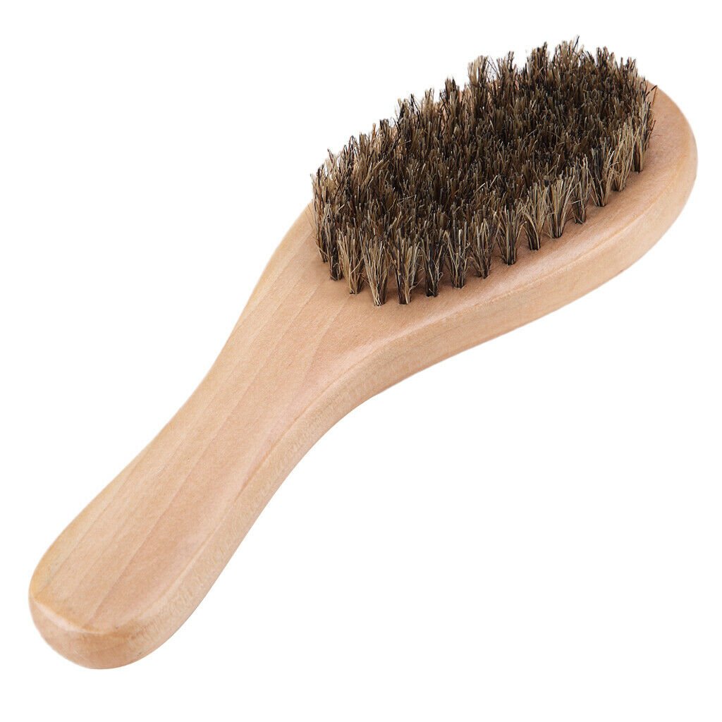 Handheld Men Beard Bristle Brush Hair Styling Barber Duster Cleansing Brush