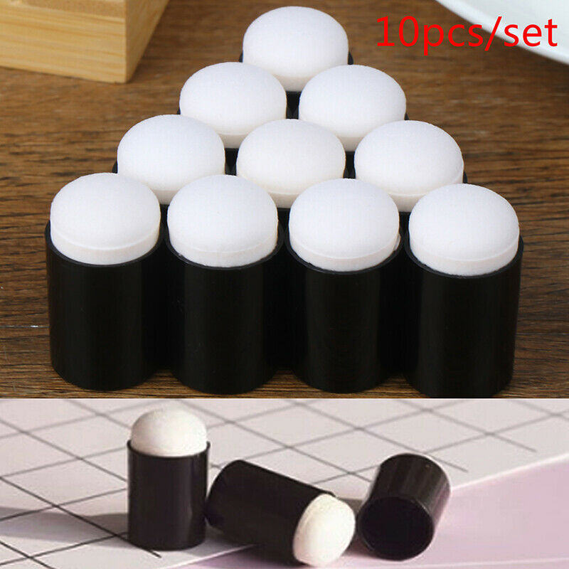 10x Finger Sponge Dauber Foam for Applying Ink Chalk Iinking Staining Art.l8