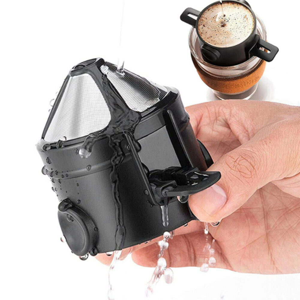 Reusable Coffee Filter Portable Stainless Coffee Dripper Filter for Coffee Maker