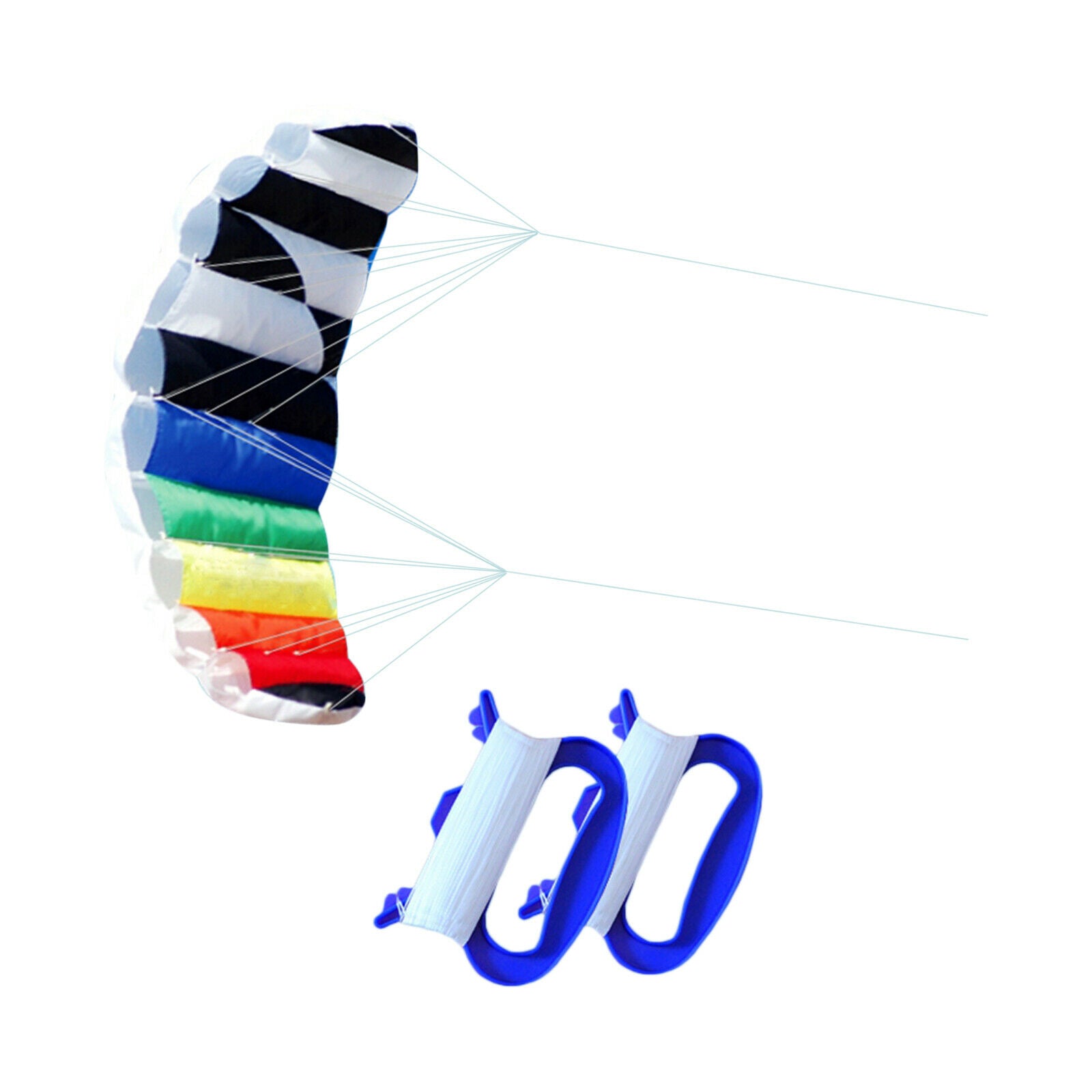 Stunt Power Kite Beach Dual-Line Wing Kitesurfing Parafoil Outdoor Parachute