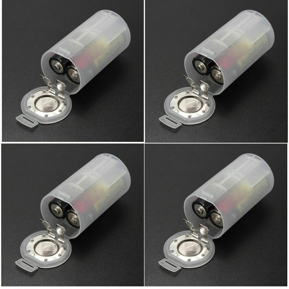 4pcs 2 AA to D Size Battery Adaptor Holder Switcher Case Box Converter Supplies