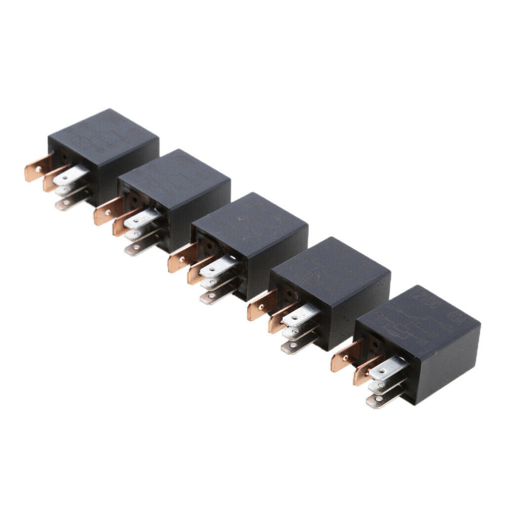 2 X 5Pin-30AMP Relays Universal for Cars Trucks Boat Marine Aftermarket Part