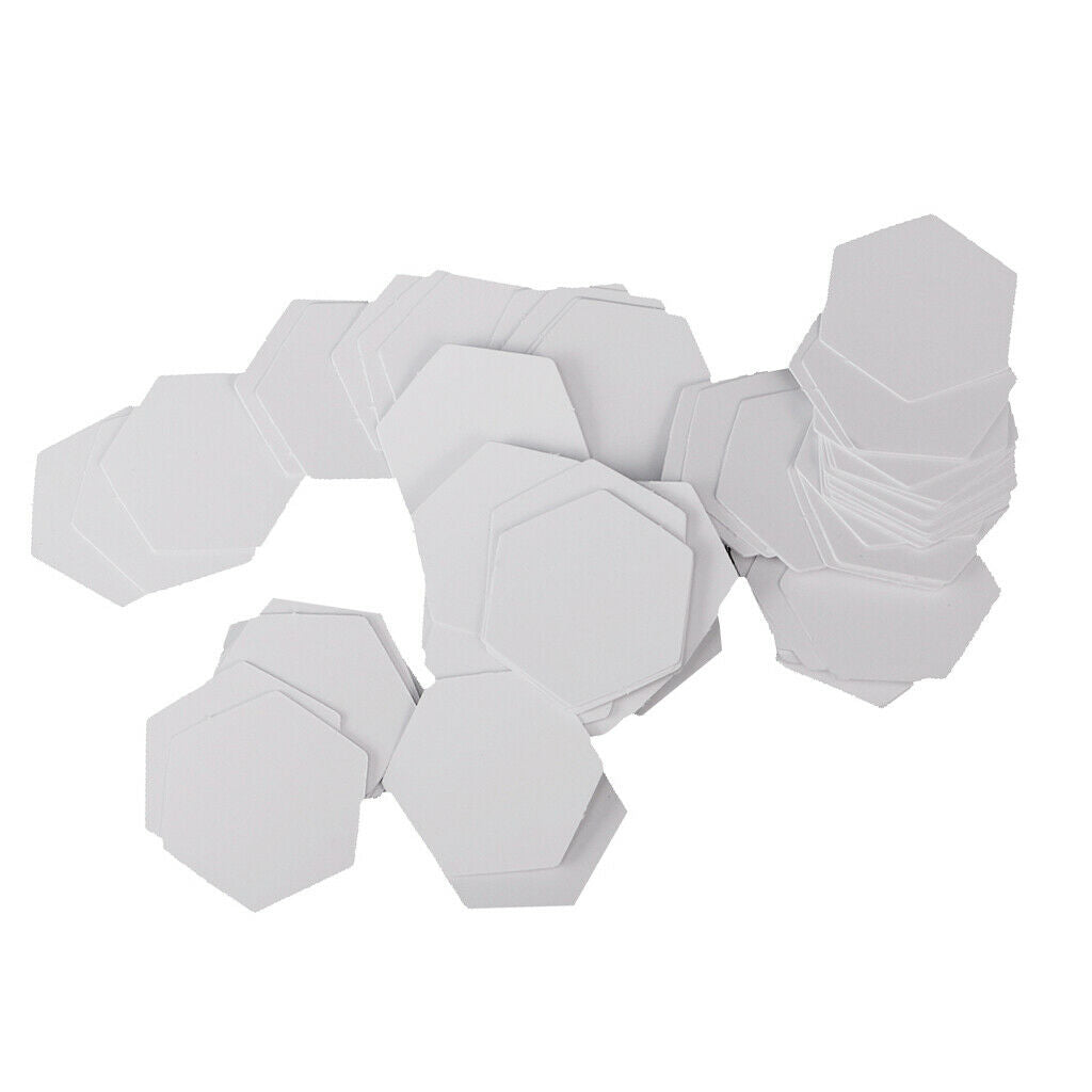 100x White Paper Quilting Templates Patchwork Template 26mm DIY Supplies