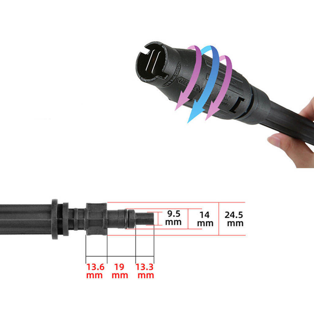 High Pressure Washer Wand Car Washer Jet Fan Nozzle Wand Lance 4000psi