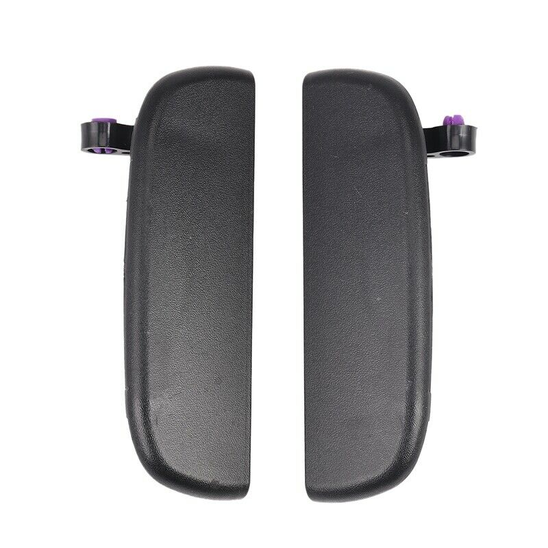 2Pcs Car Black Front Rear Outer Door Handle Exterior Outside Door Open Knob LeA7