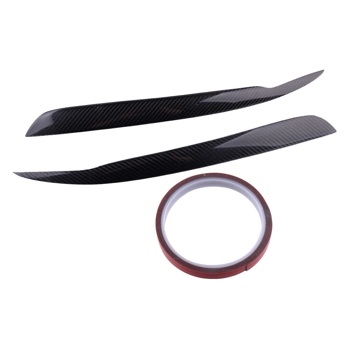 ABS Carbon Fiber Style Headlight Eyelids Cover Trim fit for Audi A4 B6 02-05